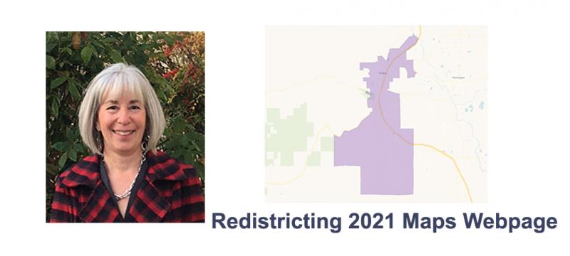 Supervisor Ogren and Map of Her District Map