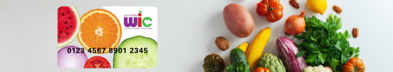 WIC benefits card; fruits and vegetables