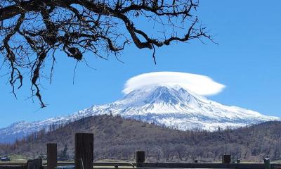 Cloud over Mt. Shasta by Brenda Bigler