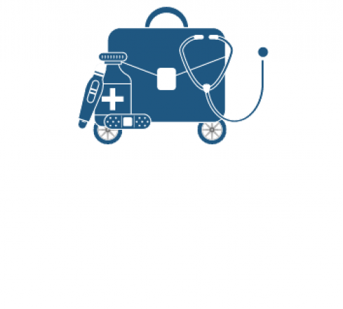 Medical bag on wheels