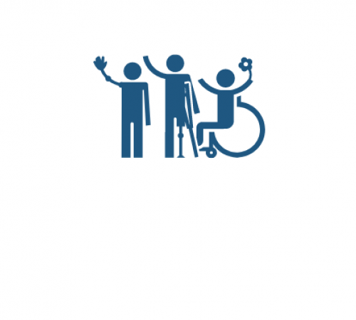 three children with disabilities