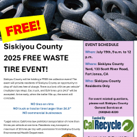 Fort Jones Tire Amnesty Event - Flyer