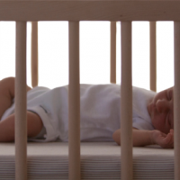baby sleeping in crib