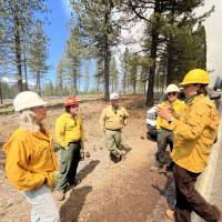 Ogren at prescribed burn