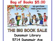 Dunsmuir Library Second Saturday $5 Bag Book Sale June 14