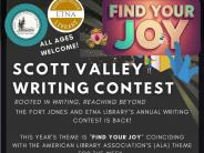 Scott Valley Writing Contest for Fort Jones and Etna Libraries 