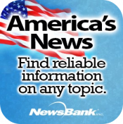 Newsbank logo Newsbank logo and Americas news text