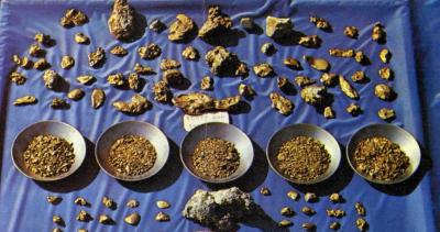 Scott Bar Museum Exhibit - Gold Found