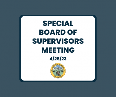 Special Board of Supervisors Meeting 4/25/23