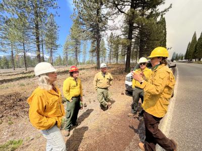 Ogren at prescribed burn