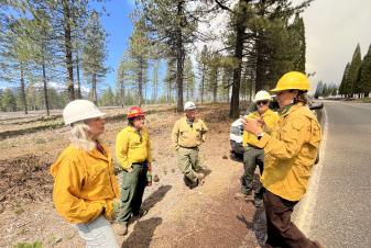 Ogren at prescribed burn